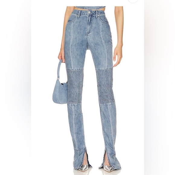 AFRM Dallas motto jean in spring blue wash - Picture 2 of 10